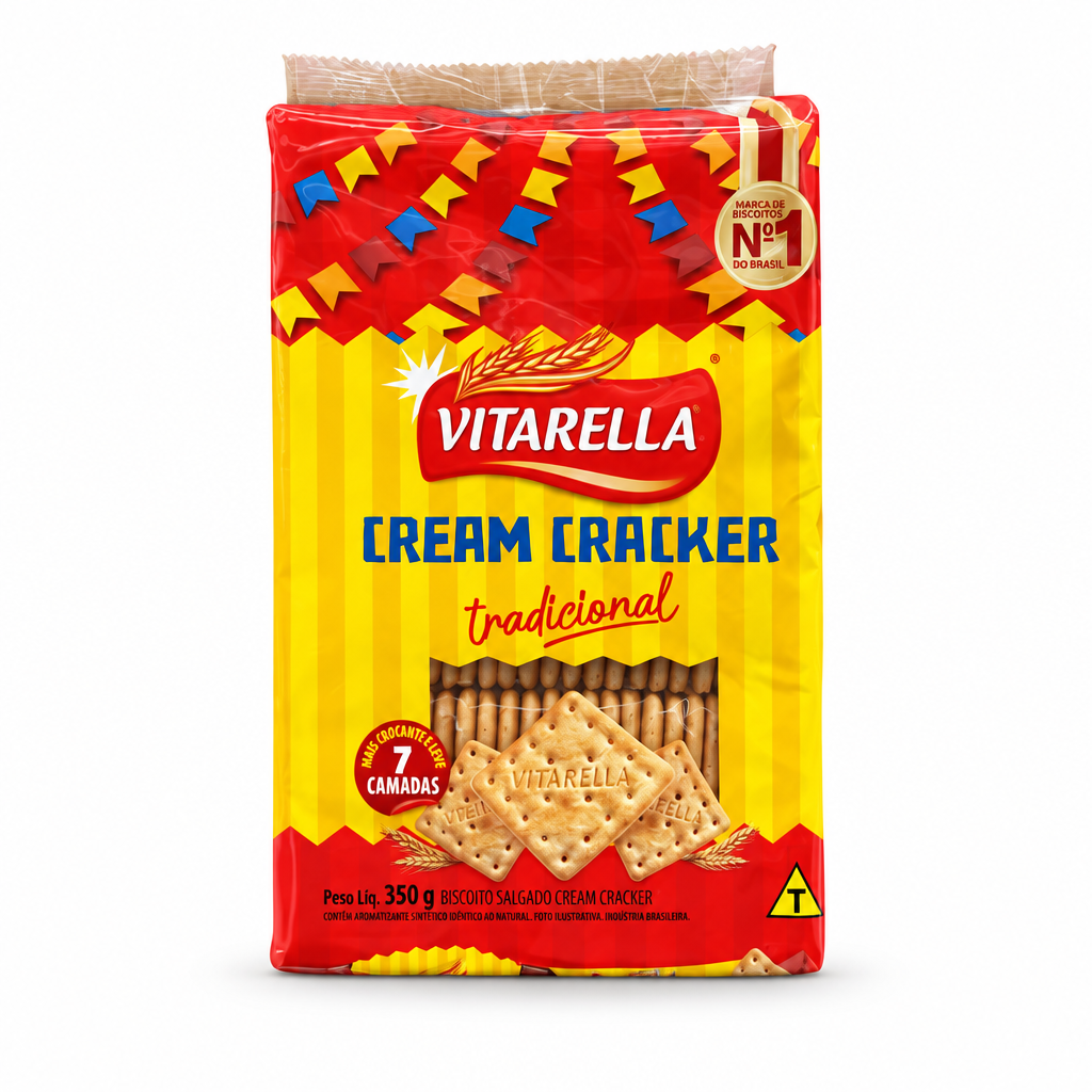 Biscoito Vitarella Cracker 350 gr Tradicional