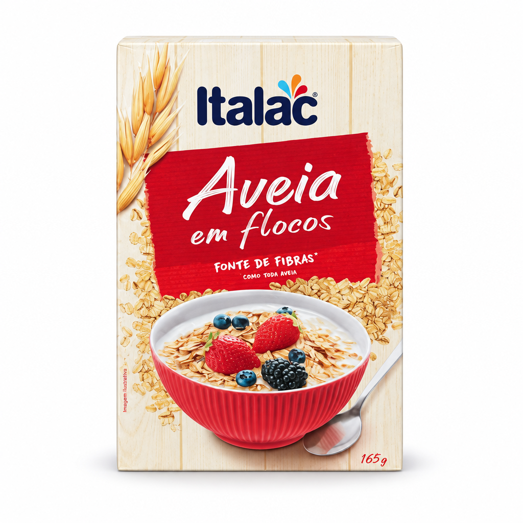 Aveia em flocos